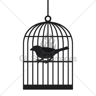 325x325 Bird Cages Silhouette Gl Stock Images