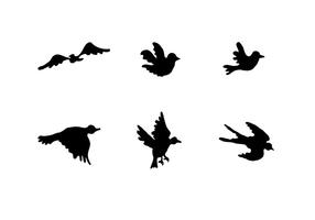 286x200 Flying Bird Silhouette Free Vector Art