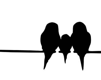 Bird On A Wire Silhouette at GetDrawings | Free download