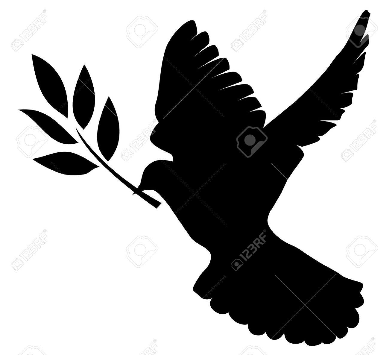 1300x1186 Dove Silhouette With Cross