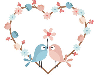 340x270 Love Bird Silhouette Etsy