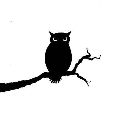 400x417 Owl Small.jpg Lavinia Owl, Wooden Spoon And Silhouette