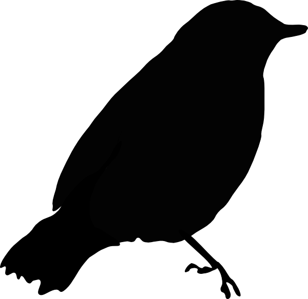 600x583 Black Bird Silhouette Clip Art