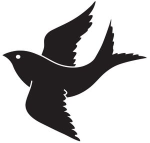 300x286 Flying Bird Line Art