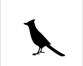340x270 Cardinal Bird Decal Etsy