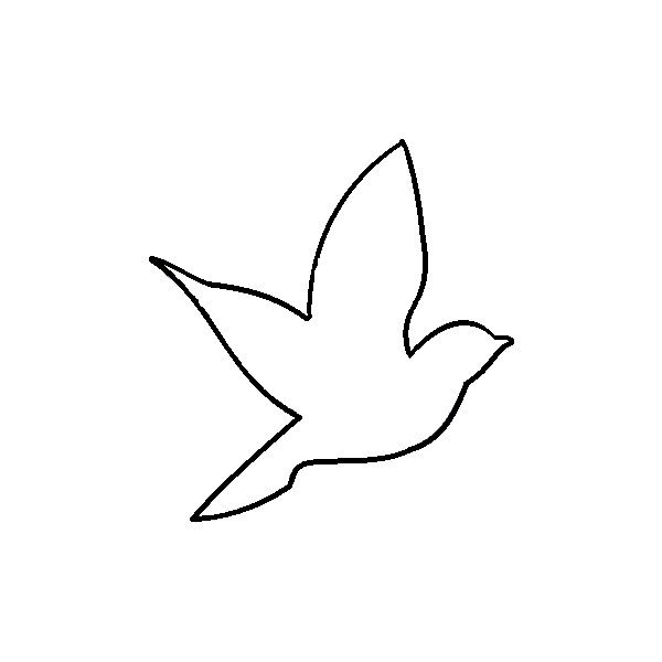 600x600 Outline Of A Bird