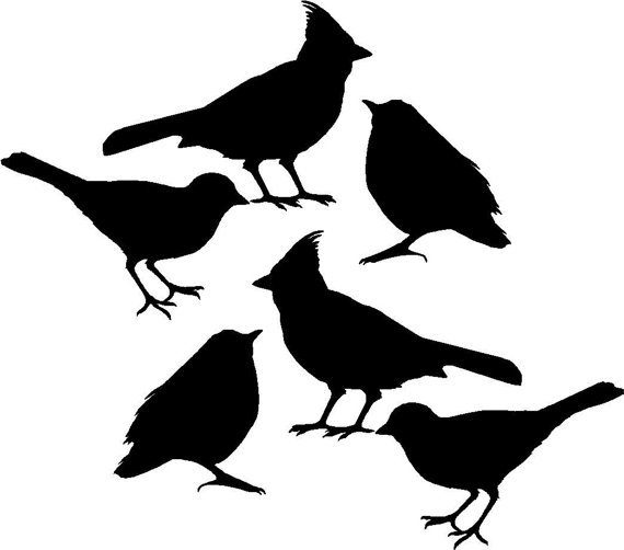 Bird Silhouette Stickers at GetDrawings | Free download