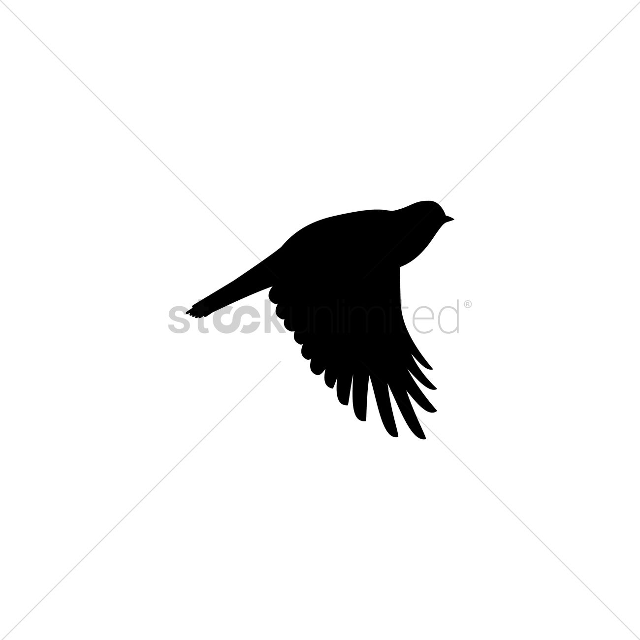 1300x1300 Bird Silhouette Vector Image