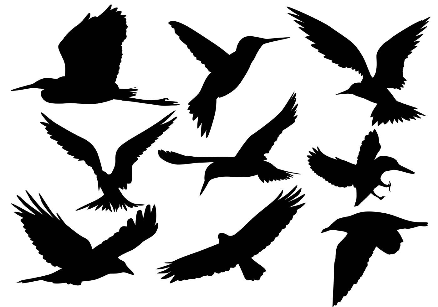 1400x980 Flying Bird Silhouette Vectors.jpg Stencil