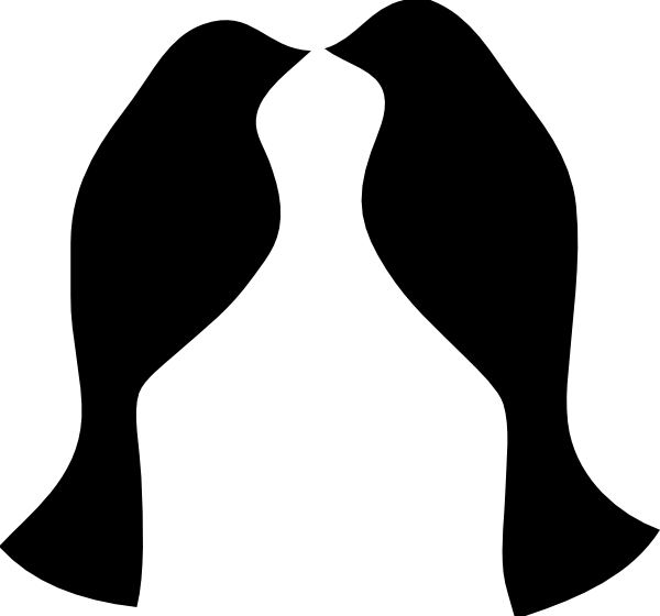 600x560 Love Birds Clip Art