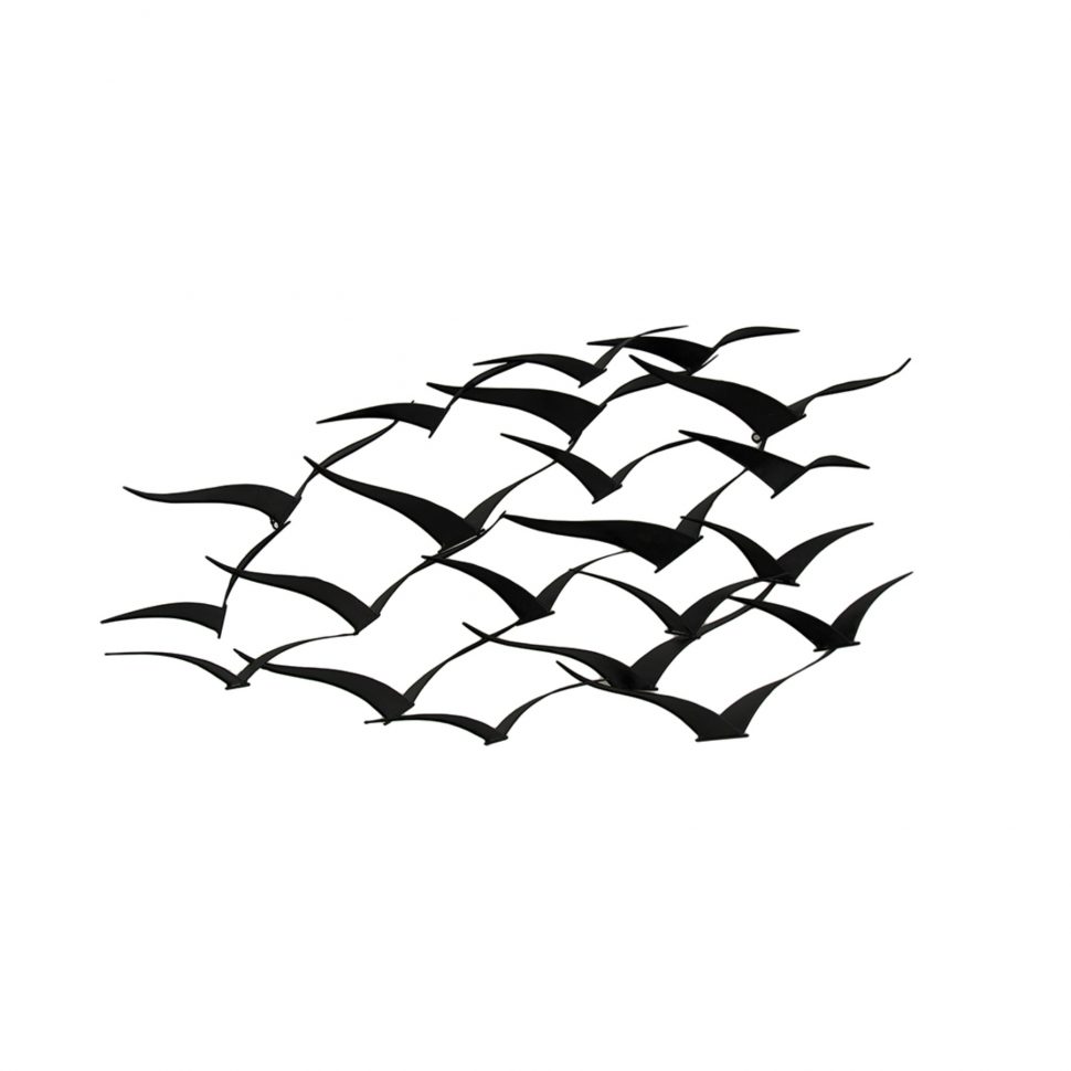 970x970 Bold Ideas Metal Bird Wall Art Small Home Decoration Flock