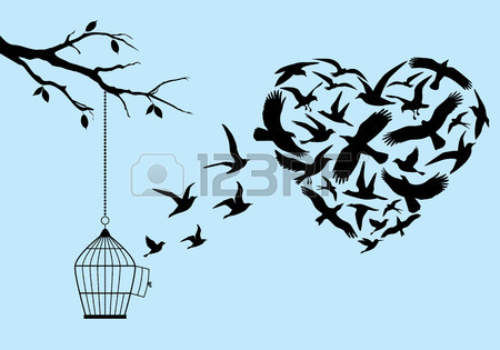 450x315 Drawn Birdcage Tree