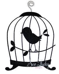 201x251 Vintage Birdcage Silhouette