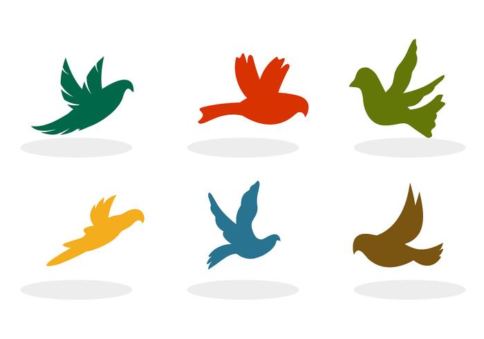 700x490 Flying Bird Silhouette Free Vector Art