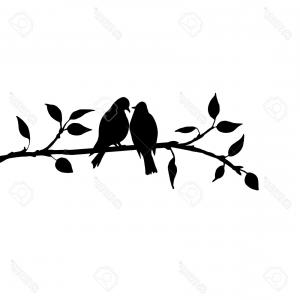 300x300 Love Birds On A Tree Branch Gm Lazttweet