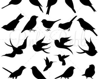 340x270 Cute Bird Silhouettes Clipart Cliprt Vectors, Flyingnd On