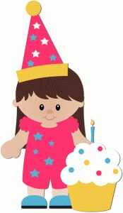 174x300 Birthday Girl With Balloons Tshirt Decals