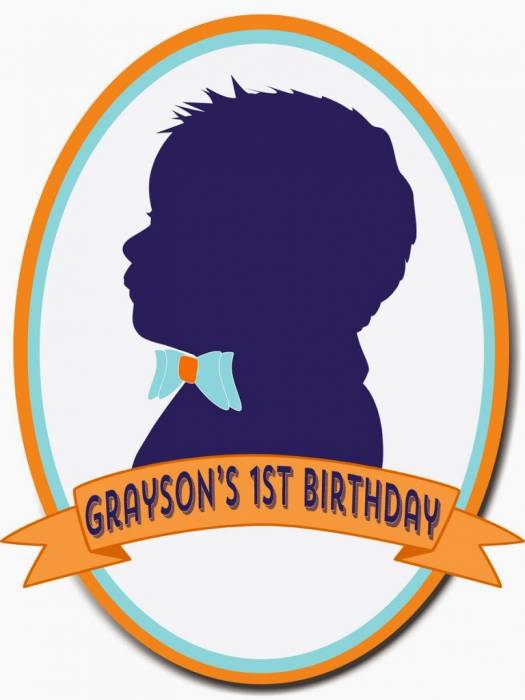525x700 First Birthday Silhouette Amp Bow Tie Theme