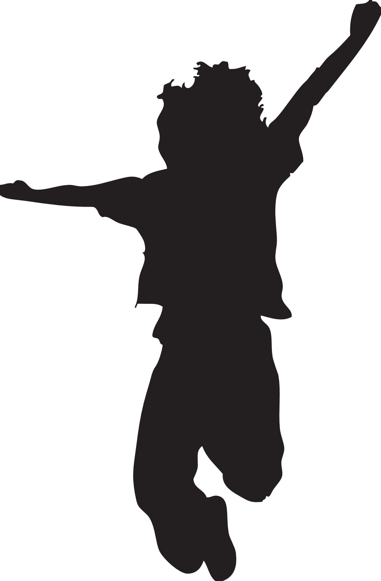 1261x1920 Jumping Silhouette Clipart