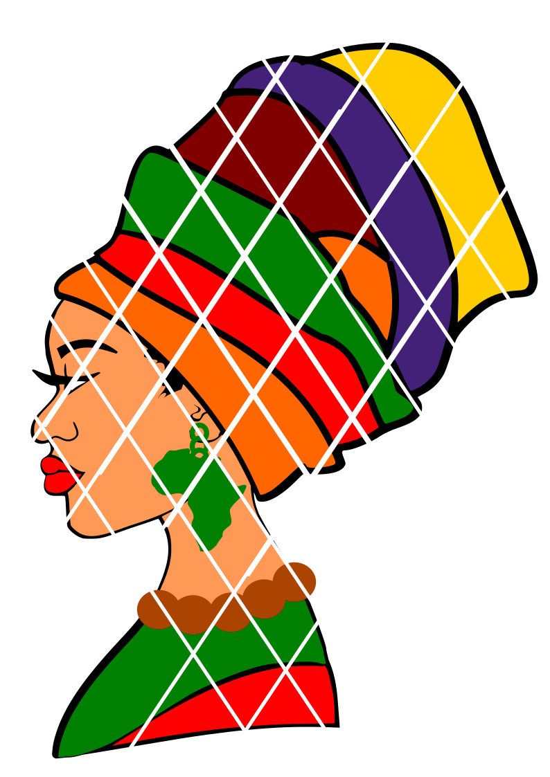 794x1123 Afro Woman With Headwrap Svg Bundle,africa Beauty,silhouette Svg