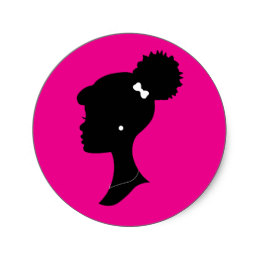 260x260 Afro Silhouette Stickers Zazzle