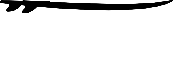 600x223 Surfboard Silhouette Clip Art