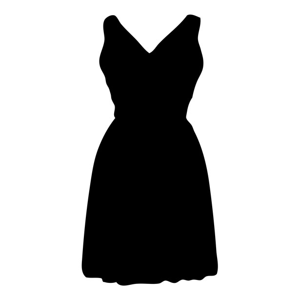 615x614 Black Dress Free Stock Photo