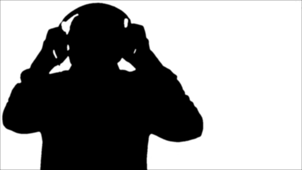 1280x720 Dj Silhouette Video Loop (Black And White)