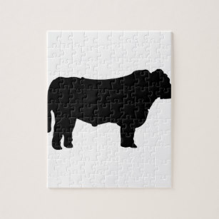 307x307 Black Angus Jigsaw Puzzles Zazzle