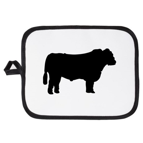 460x460 Black Angus Silhouette Potholder By Grandslamdesigns05