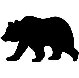 Black Bear Silhouette at GetDrawings | Free download