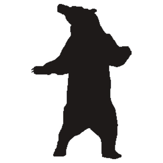 550x550 Black Bear Clipart Standing Bear