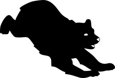 450x308 Black Bear Silhouette Clipart