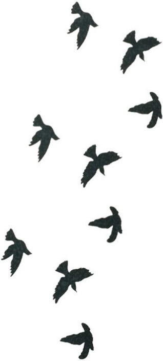 Black Bird Silhouette Tattoo At Getdrawings 