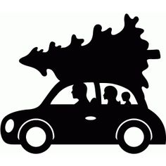 236x236 Silhouette Clipart Family Decorating Christmas Tree Collection