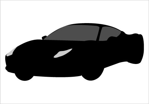 502x351 Sports Car Silhouette Graphics Silhouette Graphics Silhouettes