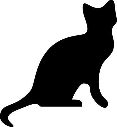 391x425 Download Cat Silhouette Clip Art Vector Free