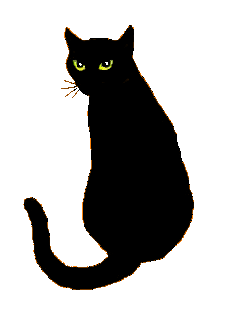 229x335 Halloween Black Cat Silhouette Clipart