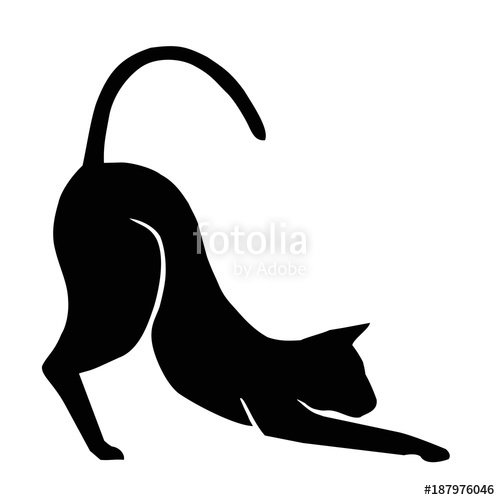 500x500 Black Cat Silhouette Stock Image And Royalty Free Vector Files