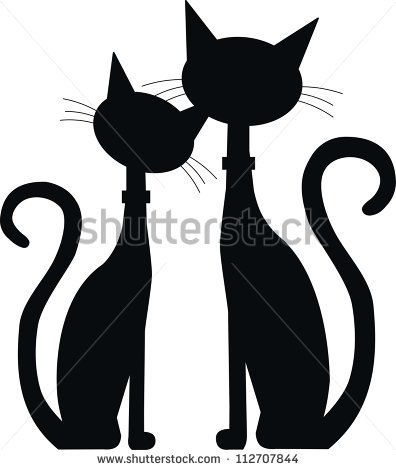 396x470 Free Cat Silhouette Designs