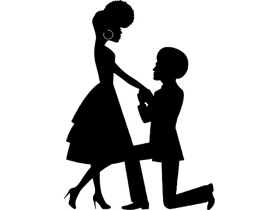 Black Couple Silhouette at GetDrawings | Free download