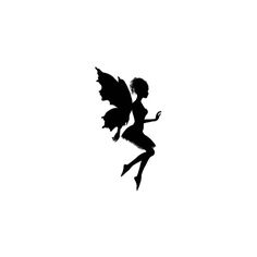 236x236 Die Cut Silhouette Moon Fairy On Swing Topper X 6 For Cardmaking