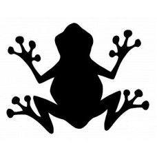 228x228 Rana Negra Vector Shapes Silhouette, Cricut