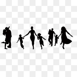 260x260 Silhouette Family Png Images Vectors And Psd Files Free