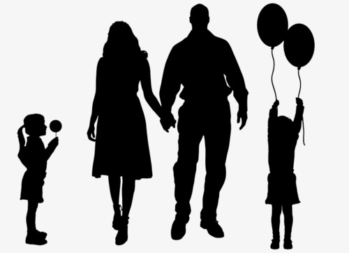 Black Family Silhouette at GetDrawings | Free download