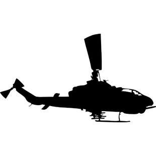 310x310 Helicopter Wall Decal Wayfair