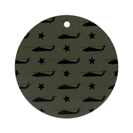 460x460 U.s. Army Uh 60 Black Hawk (Milita Round Ornament By