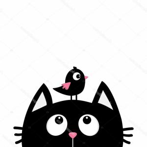 300x300 Stock Illustration Pet Shop Logo Cartoon Cat Sign Cat Silhouette