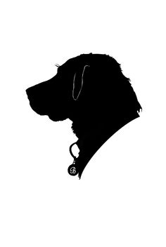 236x352 Labrador Nose Silhouette Dogs Wall Art Stickers Wall Decal