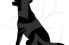 228x150 Labrador Silhouette Coloring Page 2019